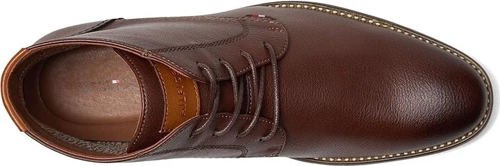 Tommy Hilfiger Bage Men's Boots Medium Brown Tumble : 11 M, Leather/Rubber - Image 2