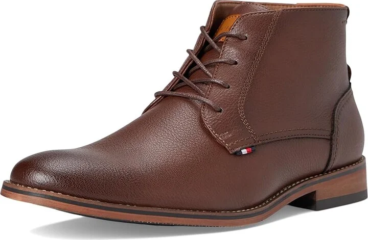 Tommy Hilfiger Bage Men's Boots Medium Brown Tumble : 11 M, Leather/Rubber - Image 5