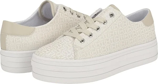 Tommy Hilfiger Bazlie Women's Shoes Ivory Logo : 9.5 M, Rubber