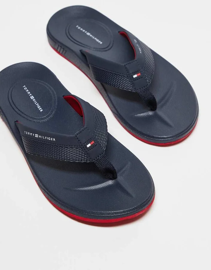 Tommy Hilfiger beach flip flops in navy