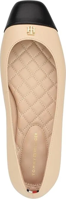 Tommy Hilfiger Bekim Women's Flat Shoes Medium Natural : 5 M - Image 2