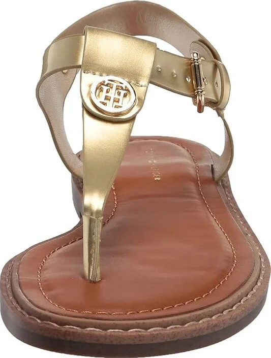 Tommy Hilfiger Bennia Women's Shoes Gold Patent : 6 M, Synthetic - Image 4