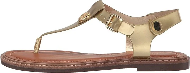 Tommy Hilfiger Bennia Women's Shoes Gold Patent : 6 M, Synthetic - Image 5