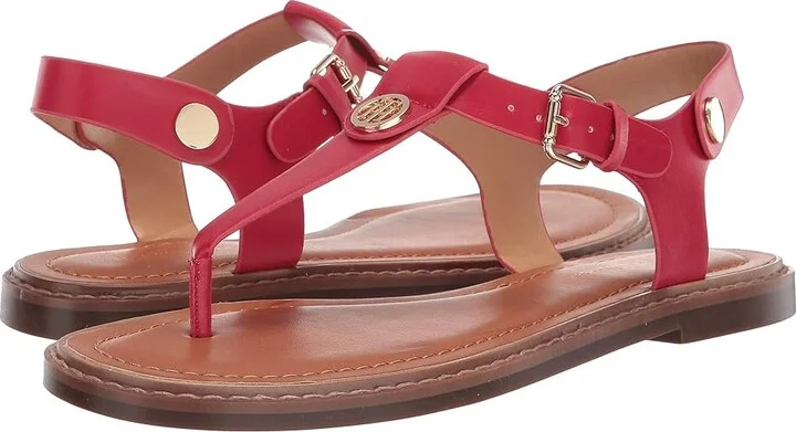 Tommy Hilfiger Bennia Women's Shoes Medium Red LL : 5.5 M, Synthetic
