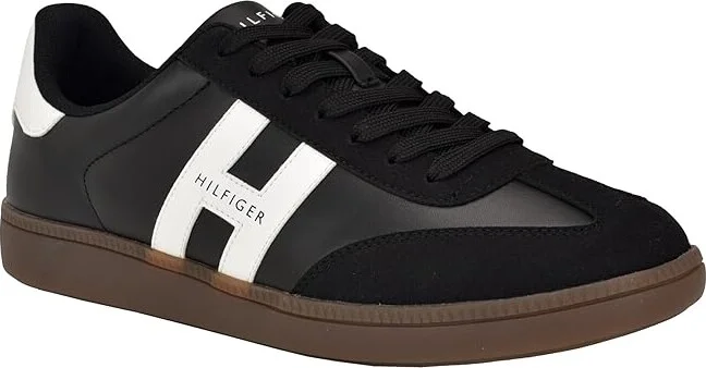Tommy Hilfiger Berge Men's Shoes Black/White : 7 D - Medium, Leather/Suede - Image 5