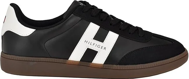 Tommy Hilfiger Berge Men's Shoes Black/White : 7 D - Medium, Leather/Suede - Image 6
