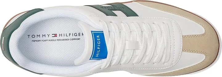 Tommy Hilfiger Berge Men's Shoes Light Natural/Hunter Green : 8.5 D - Medium, Faux Leather/Synthetic - Image 2