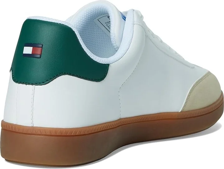 Tommy Hilfiger Berge Men's Shoes Light Natural/Hunter Green : 8.5 D - Medium, Faux Leather/Synthetic - Image 4