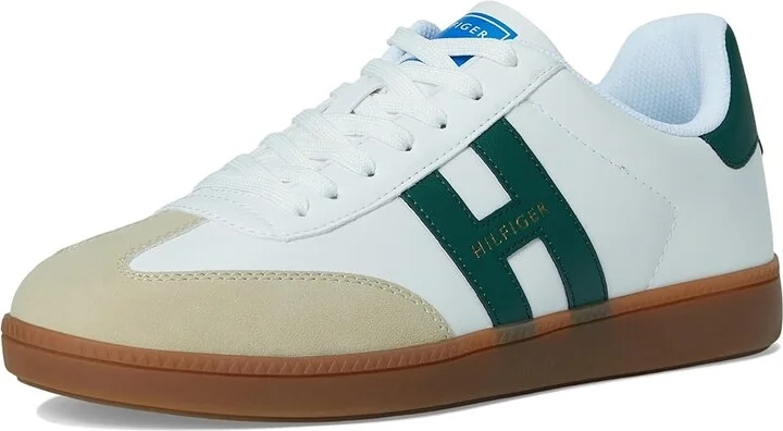 Tommy Hilfiger Berge Men's Shoes Light Natural/Hunter Green : 8.5 D - Medium, Faux Leather/Synthetic - Image 5