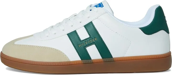 Tommy Hilfiger Berge Men's Shoes Light Natural/Hunter Green : 8.5 D - Medium, Faux Leather/Synthetic - Image 6