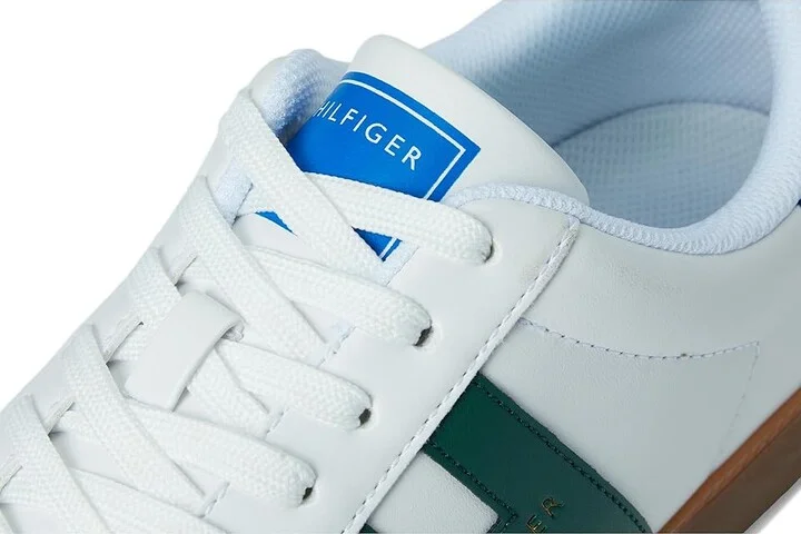 Tommy Hilfiger Berge Men's Shoes Light Natural/Hunter Green : 8.5 D - Medium, Faux Leather/Synthetic - Image 7