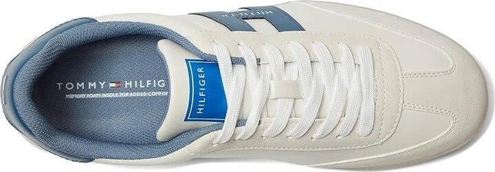 Tommy Hilfiger Berge Men's Shoes White/Teal : 9.5 D - Medium, Rubber/Suede/Synthetic - Image 2