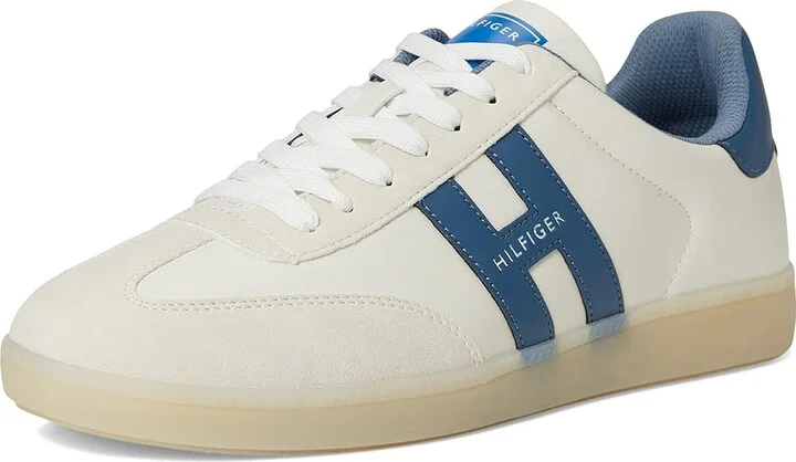Tommy Hilfiger Berge Men's Shoes White/Teal : 9.5 D - Medium, Rubber/Suede/Synthetic - Image 5