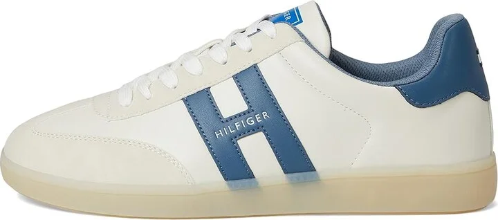 Tommy Hilfiger Berge Men's Shoes White/Teal : 9.5 D - Medium, Rubber/Suede/Synthetic - Image 6