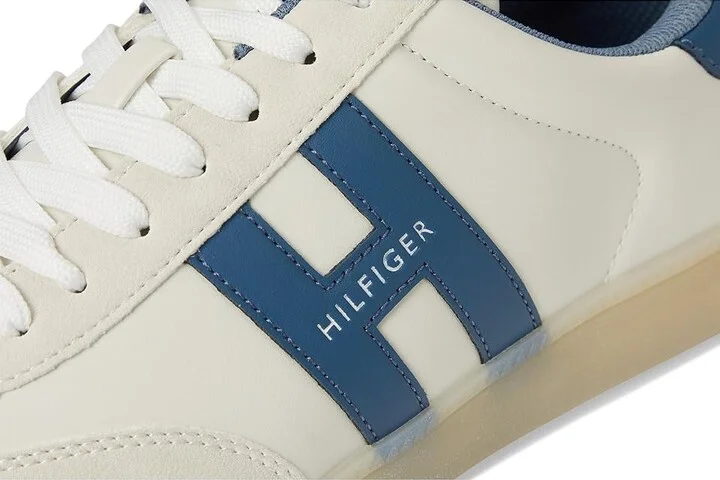 Tommy Hilfiger Berge Men's Shoes White/Teal : 9.5 D - Medium, Rubber/Suede/Synthetic - Image 7
