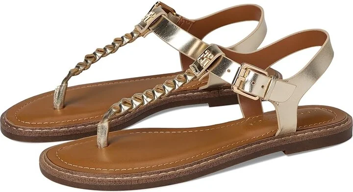 Tommy Hilfiger Blayke Women's Dress Sandals Gold : 9 M, Synthetic