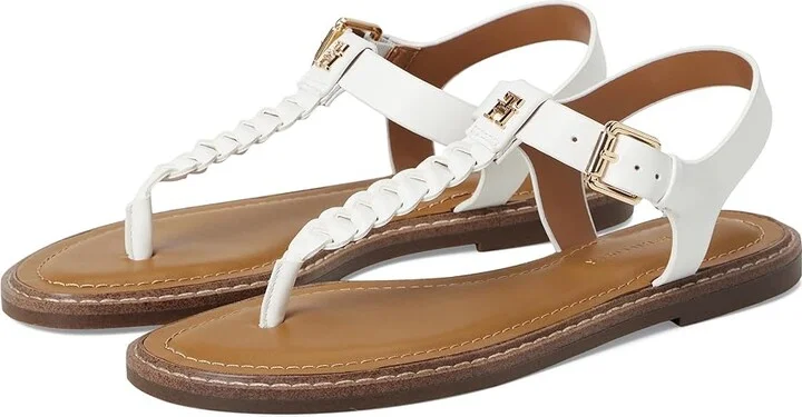 Tommy Hilfiger Blayke Women's Dress Sandals White : 7.5 M, Synthetic