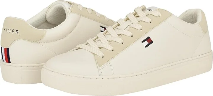 Tommy Hilfiger Brecon Men's Shoes Cream/Beige : 11.5 D - Medium, Textile/Synthetic