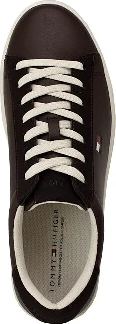 Tommy Hilfiger Brecon Men's Shoes Dark Brown : 7 D - Medium, Textile/Synthetic - Image 2