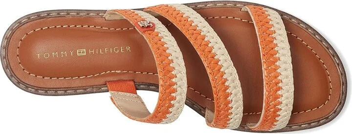 Tommy Hilfiger Brelyn Women's Dress Sandals Orange : 8.5 M, Polyester - Image 2
