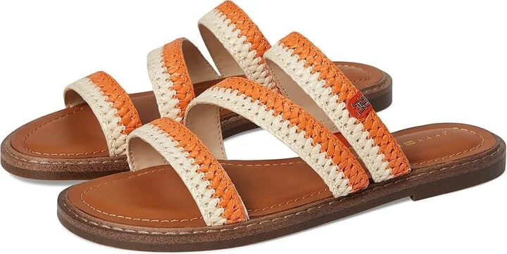Tommy Hilfiger Brelyn Women's Dress Sandals Orange : 8.5 M, Polyester