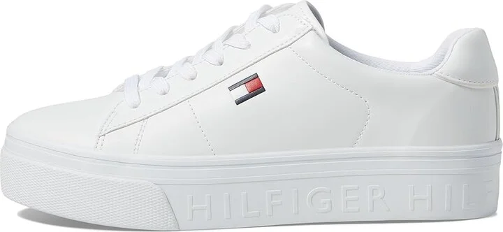 Tommy Hilfiger Bueri Women's Shoes White : 9 M, Leather - Image 6