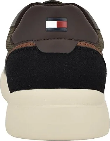 Tommy Hilfiger Cetus Men's Shoes Grey/Ivy Green : 8 M, Leather - Image 4