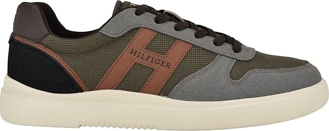 Tommy Hilfiger Cetus Men's Shoes Grey/Ivy Green : 8 M, Leather - Image 5