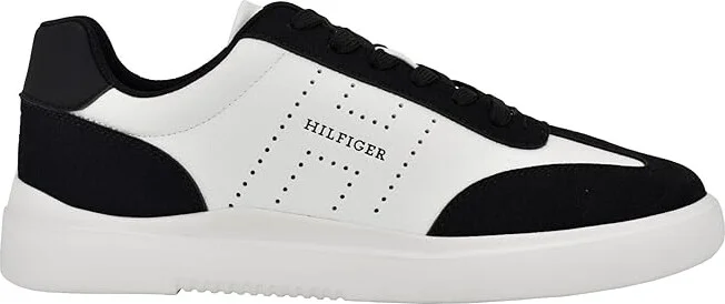 Tommy Hilfiger Chafik Men's Shoes Black/White : 13 D - Medium, Suede - Image 6