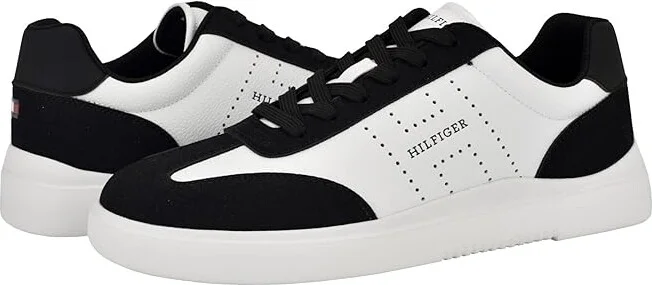Tommy Hilfiger Chafik Men's Shoes Black/White : 13 D - Medium, Suede