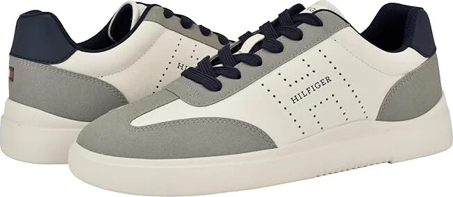 Tommy Hilfiger Chafik Men's Shoes Light Grey/Cream : 8.5 D - Medium, Suede