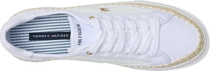 Tommy Hilfiger Chirley Women's Shoes White : 9.5 M, Canvas - Image 2