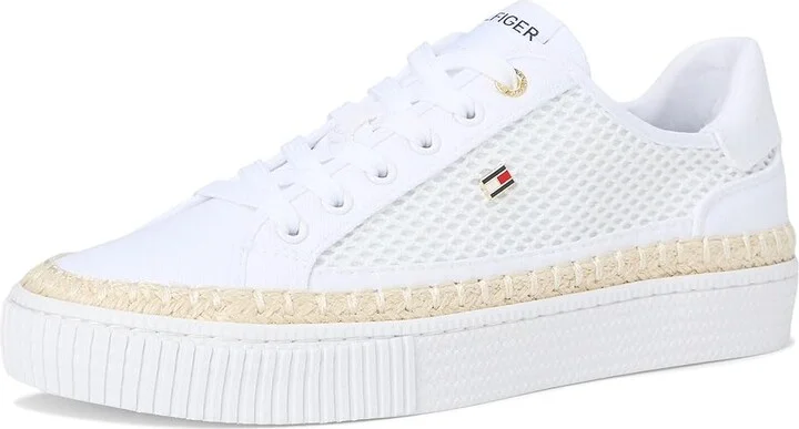 Tommy Hilfiger Chirley Women's Shoes White : 9.5 M, Canvas - Image 5