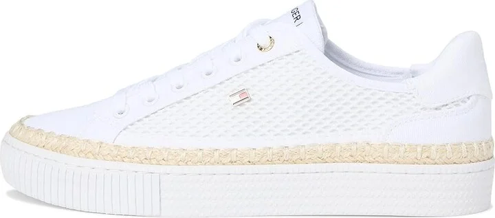 Tommy Hilfiger Chirley Women's Shoes White : 9.5 M, Canvas - Image 6