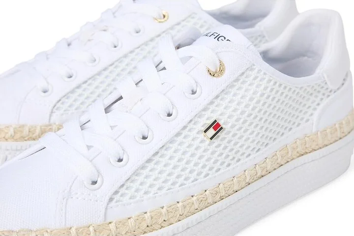 Tommy Hilfiger Chirley Women's Shoes White : 9.5 M, Canvas - Image 7