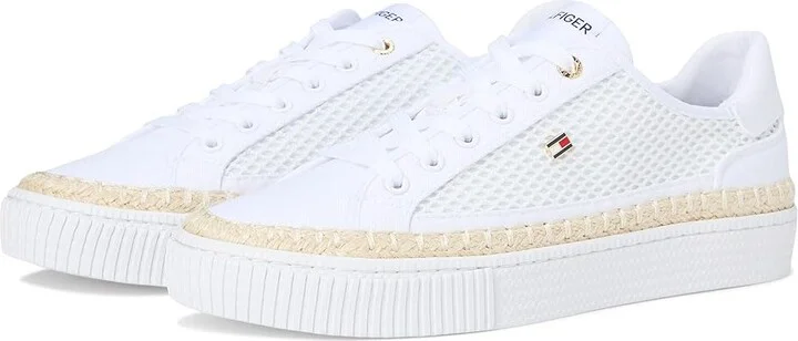 Tommy Hilfiger Chirley Women's Shoes White : 9.5 M, Canvas