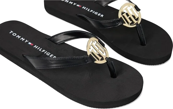 Tommy Hilfiger Crelina Women's Dress Sandals Black : 9 M, Synthetic - Image 7