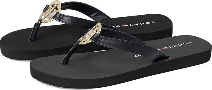 Tommy Hilfiger Crelina Women's Dress Sandals Black : 9 M, Synthetic
