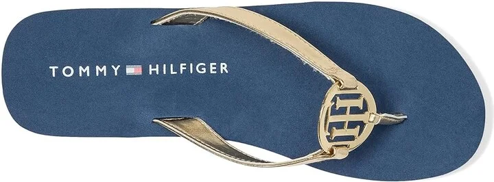 Tommy Hilfiger Crelina Women's Dress Sandals Gold : 10 M, Synthetic - Image 2