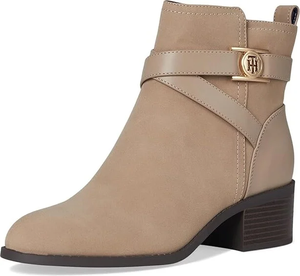 Tommy Hilfiger Dazni Women's Boots Light Glazie : 6.5 M, Leather/Rubber/Textile - Image 5