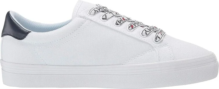 Tommy Hilfiger Fantim Women's Shoes White : 5 M, Canvas - Image 8