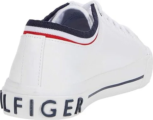 Tommy Hilfiger Fauna Women's Shoes White/Signature : 5.5 B - Medium, Synthetic/Textile - Image 4