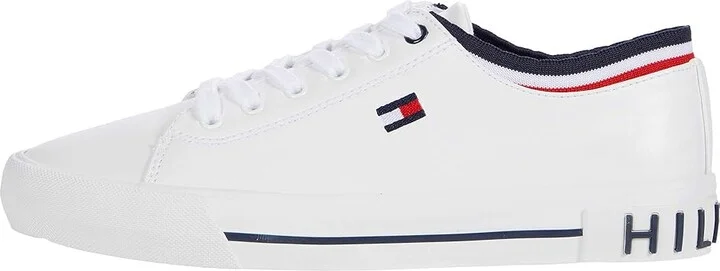 Tommy Hilfiger Fauna Women's Shoes White/Signature : 5.5 B - Medium, Synthetic/Textile - Image 6