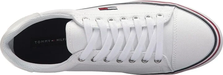 Tommy Hilfiger Fressian Women's Shoes White Fabric : 9.5 B - Medium, Textile - Image 3