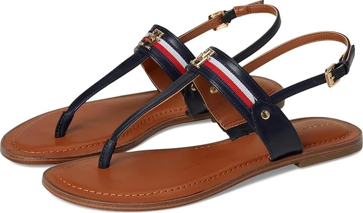 Tommy Hilfiger Gabry Women's Dress Sandals Blue : 6.5 M, Leather