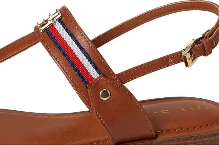 Tommy Hilfiger Gabry Women's Dress Sandals Brown : 8.5 M, Leather - Image 7