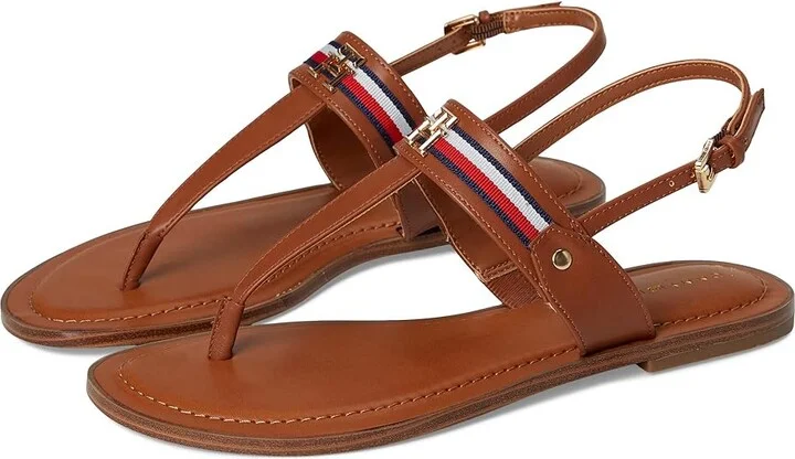 Tommy Hilfiger Gabry Women's Dress Sandals Brown : 8.5 M, Leather