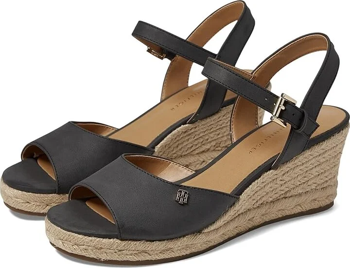 Tommy Hilfiger Gallie Women's Sandals Black 1 : 5.5 M, Synthetic