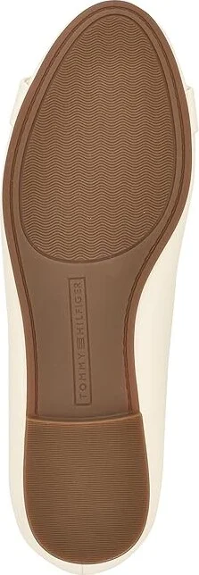 Tommy Hilfiger Gallyne Women's Flat Shoes Ivory : 8 M, Synthetic - Image 3