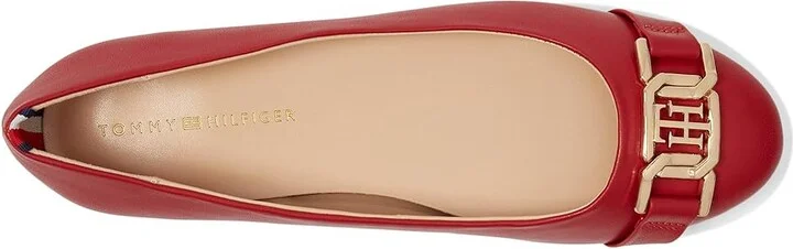 Tommy Hilfiger Gallyne Women's Flat Shoes Red : 6.5 M, Synthetic - Image 2